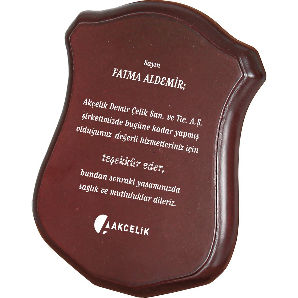 BK-76 Ahşap Plaket